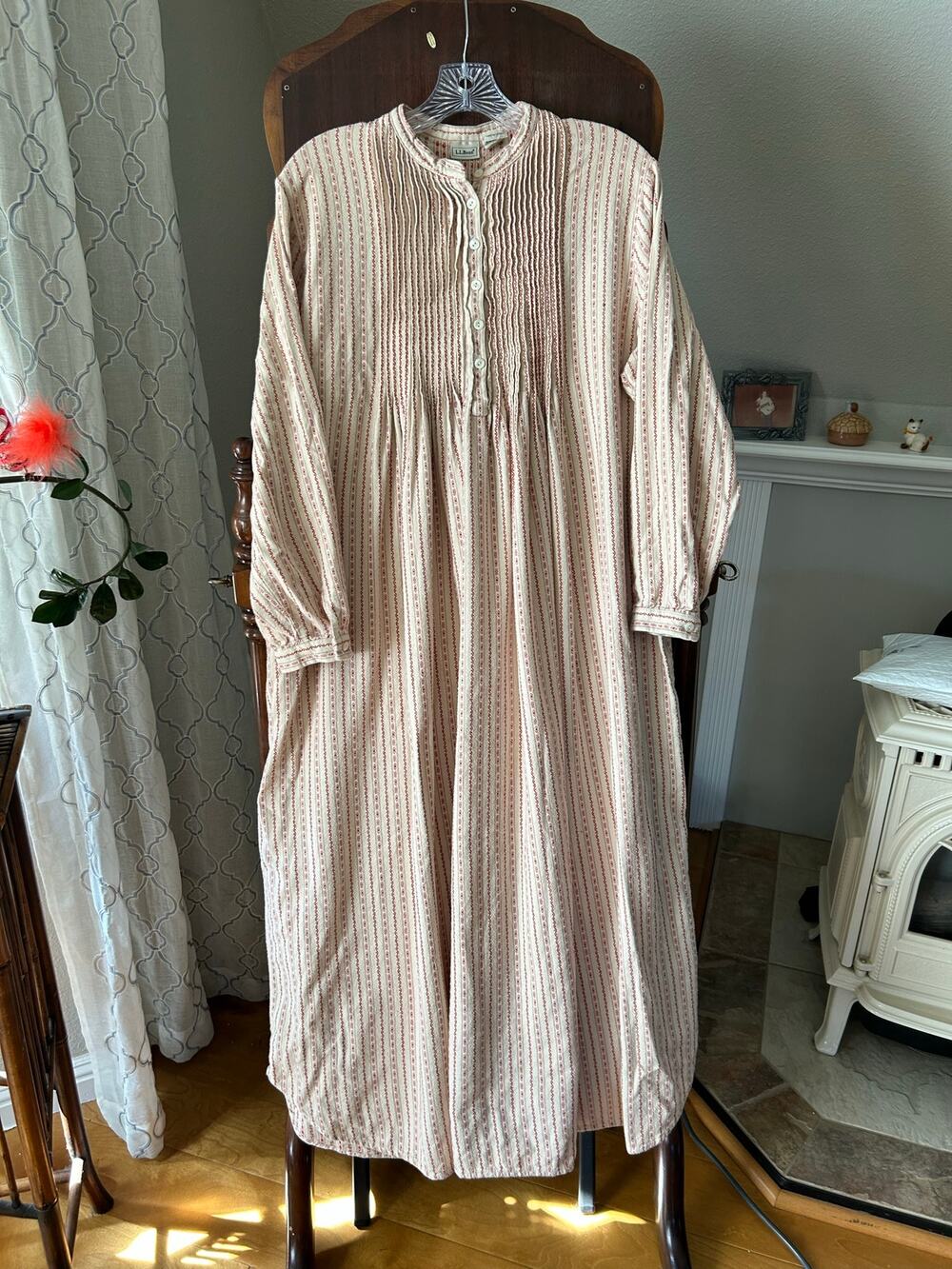 Vintage L.L. Bean Cotton Flannel Nightgown size medium
